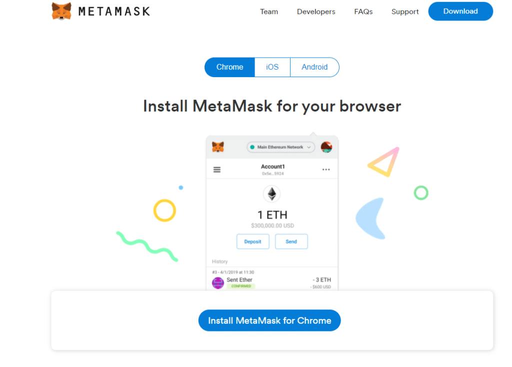 download ví điện tử metamask wallet