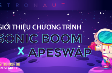 Astronaut giới thiệu chương trình Sonic Boom kết hợp cùng ApeSwap