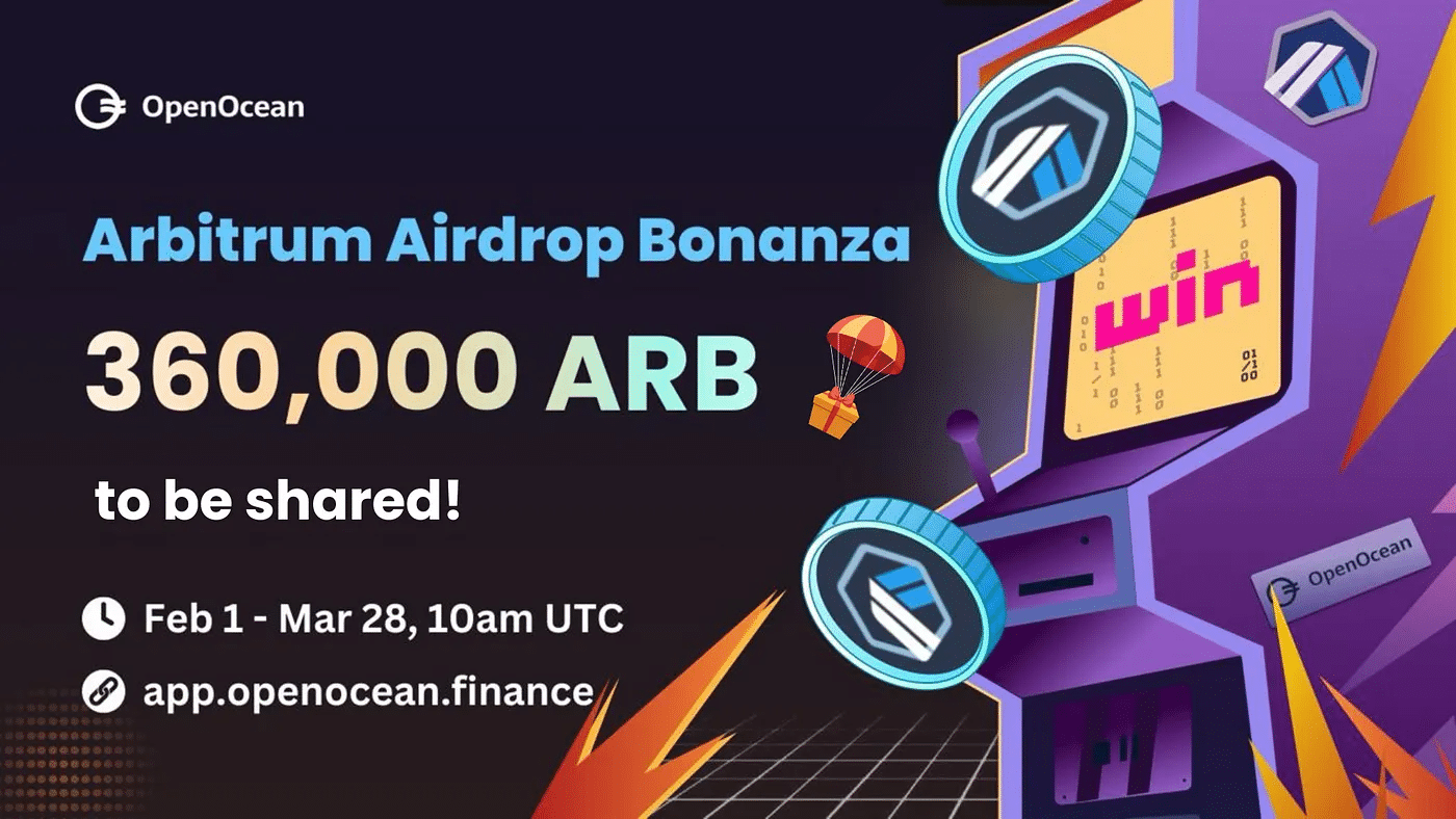 Airdrop Bonanza với tổng phần thưởng lên đến 360K $ARB